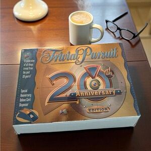 New Trivial Pursuit 20th Anniversary Edition Board Game Covering Years 1982-2002